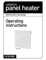 Goldair Ecosave GECO203 Operating Instructions Manual preview