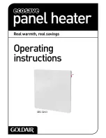 Предварительный просмотр 1 страницы Goldair Ecosave GECO203 Operating Instructions Manual