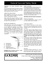 Preview for 5 page of Goldair Ecosave GECO203 Operating Instructions Manual