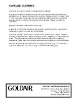 Preview for 4 page of Goldair FBB100 Series Operating Instructions