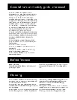 Preview for 3 page of Goldair FBB360 Operating Instructions Manual