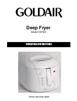 Goldair FDF300 Operating Instructions Manual предпросмотр