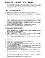 Preview for 4 page of Goldair FDF300 Operating Instructions Manual