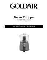 Предварительный просмотр 1 страницы Goldair FFC100 Series Operating Instructions