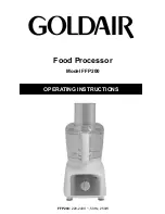 Goldair FFP200 Operating Instructions Manual предпросмотр