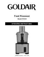 Goldair FFP410 Operating Instructions Manual preview