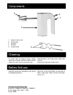 Preview for 3 page of Goldair FHM260G Operating Instructions Manual