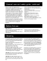 Preview for 3 page of Goldair FHSM200 Operating Instructions Manual