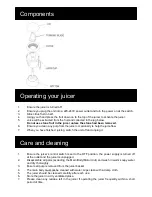Preview for 3 page of Goldair FJE100G Operating Instructions