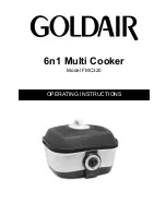 Goldair FMC320 Operating Instructions Manual preview
