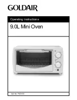 Goldair FMO100 Operating Instructions Manual preview