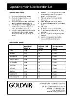 Preview for 7 page of Goldair FSB390 Operating Instructions Manual