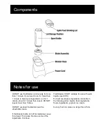 Preview for 4 page of Goldair GBB150 Operating Instructions Manual