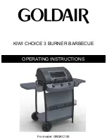 Предварительный просмотр 1 страницы Goldair GBQKC120 Operating Instructions Manual