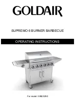 Goldair GBQS250 Operating Instructions Manual preview