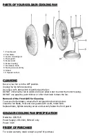 Предварительный просмотр 4 страницы Goldair GCDF125 Operating Instructions Manual