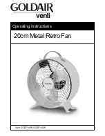 Preview for 1 page of Goldair GCDF140B Operating Instructions