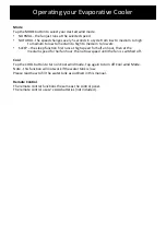 Preview for 6 page of Goldair GCEV180 Operating Instructions Manual