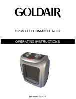 Goldair GCH210 Operating Instructions предпросмотр