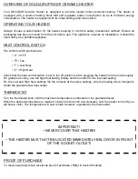 Preview for 3 page of Goldair GCH210 Operating Instructions