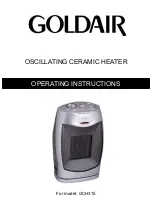 Preview for 1 page of Goldair GCH315 Operating Instructions