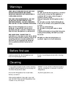 Preview for 3 page of Goldair GCHS100 Operating Instructions Manual