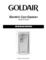 Предварительный просмотр 1 страницы Goldair GCO200 Operating Instructions Manual