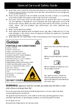 Предварительный просмотр 4 страницы Goldair GCPAC120 Operating Instructions Manual