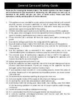 Preview for 2 page of Goldair GCPF150 Operating Instructions Manual