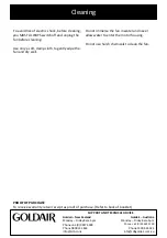 Preview for 6 page of Goldair GCPF270B Operating Instructions Manual