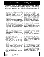 Preview for 2 page of Goldair GCPF401DR Operating Instructions Manual