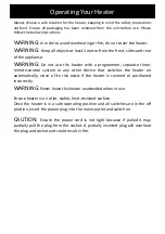 Preview for 6 page of Goldair GCT320 Operating Instructions Manual