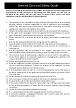 Preview for 3 page of Goldair GCTF350 Operating Instructions Manual