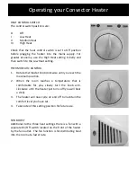 Предварительный просмотр 7 страницы Goldair GCV100 Operating Instructions Manual