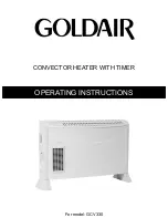 Goldair GCV330 Operating Instructions preview