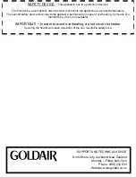 Preview for 4 page of Goldair GCV330 Operating Instructions