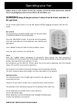 Preview for 6 page of Goldair GCWF100 Operating Instructions Manual