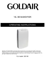 Goldair GD160 Operating Instructions Manual preview