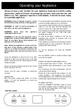 Preview for 3 page of Goldair GD220 Operating Instructions Manual