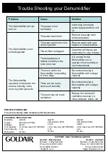 Preview for 6 page of Goldair GD220 Operating Instructions Manual