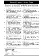 Preview for 2 page of Goldair GD270 Operating Instructions Manual