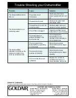 Preview for 6 page of Goldair GD270 Operating Instructions Manual