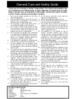 Preview for 2 page of Goldair GD275 Operating Instructions Manual