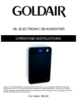 Предварительный просмотр 1 страницы Goldair GD340 Operating Instructions Manual