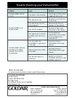 Preview for 10 page of Goldair GD350 Operating Instructions Manual