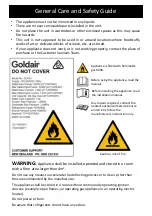 Preview for 5 page of Goldair GD415 Operating Instructions Manual