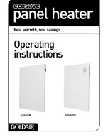 Preview for 1 page of Goldair GECO200 Ecosave Operating Instructions Manual