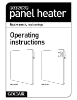 Предварительный просмотр 1 страницы Goldair GECO200 Operating Instructions Manual