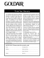 Preview for 7 page of Goldair GECO200 Operating Instructions Manual