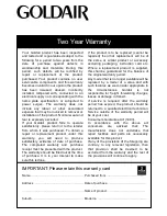 Preview for 5 page of Goldair GEFT200 Operating Instructions